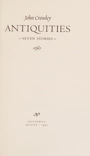 Cover of Antiquities: Seven Stories